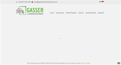 Desktop Screenshot of gasserlandmaschinen.com