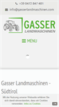 Mobile Screenshot of gasserlandmaschinen.com