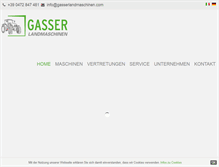 Tablet Screenshot of gasserlandmaschinen.com